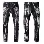 balmain jeans authentic  london print oil